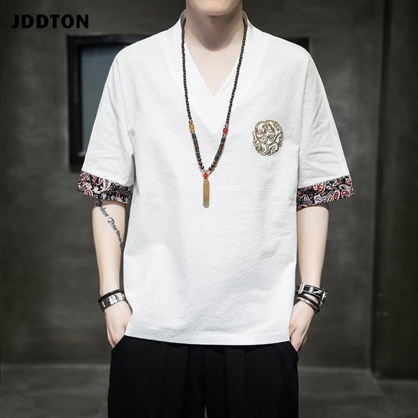 

men's jackets jddton summer linen kimono long cardigan outerwear coats fashion streetwear short loose male casual overcoat je670, Black;brown