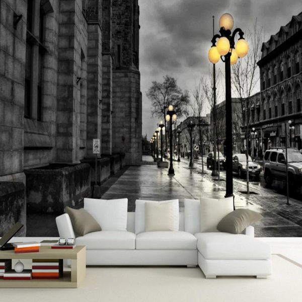 

wallpapers drop custom po wallpaper european american style modern minimalist street sunset mural tv background bar