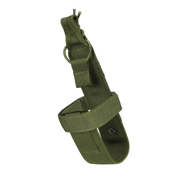 

outdoor bags simple molle bottle carrier lightweight water holder kettle pouch belt for cs game sport camping (green