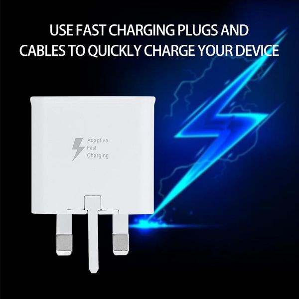 

smart power plugs mobile phone fast charging adapter uk plug charger quick cable for smartphone