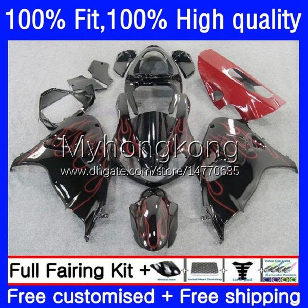 Feedings de Molde de Injeção para Suzuki SRAV TL1000 TL 1000 R1000R 98-03 Bodywork Chamas vermelhas 30No.18 TL1000R 98 99 00 01 02 03 TL-1000R 1998 1999 2000 2001 2003 OEM