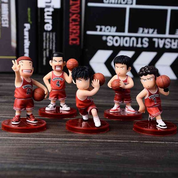 

dunk master hand-made toy q version red basketball doll cake decoration animation cherry blossom path model