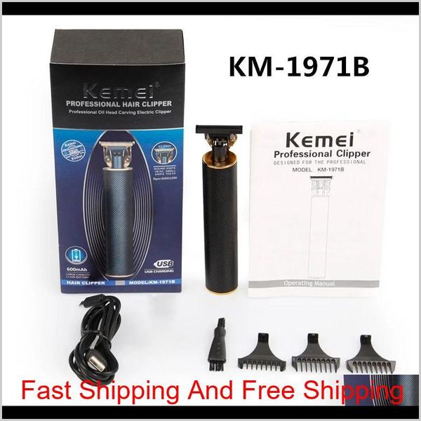 

kemei 1971b 1971 pro li t-outliner skeleton heavy hitter cordless trimmer men 0mm baldheaded hair cl qylthf cissors