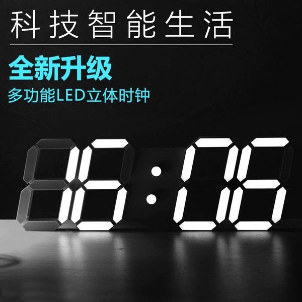 

wall clocks electronic digital clock modern design led display ledwall kitchen minimalist reloj de pared watches ba60wc