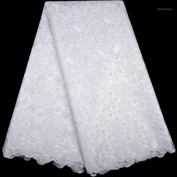 

ribbon 2021 latest nigeria swiss laces voile switzerland cotton african dry lace fabric for man women a9831, Pink;blue