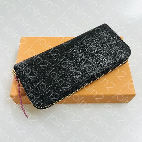 

portefeuille clemence wallet womens iconic fashion long wallet coin purse card case holder brown waterproof canvas white m60742, Red;black