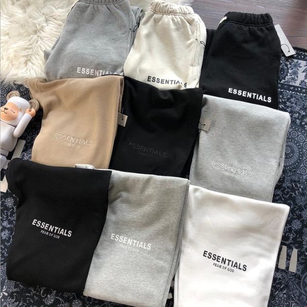 

2020 new autumn and winter american fear of god must-have fashion trendy brand trousers casual fog sweatpants men's and women's jo, Black