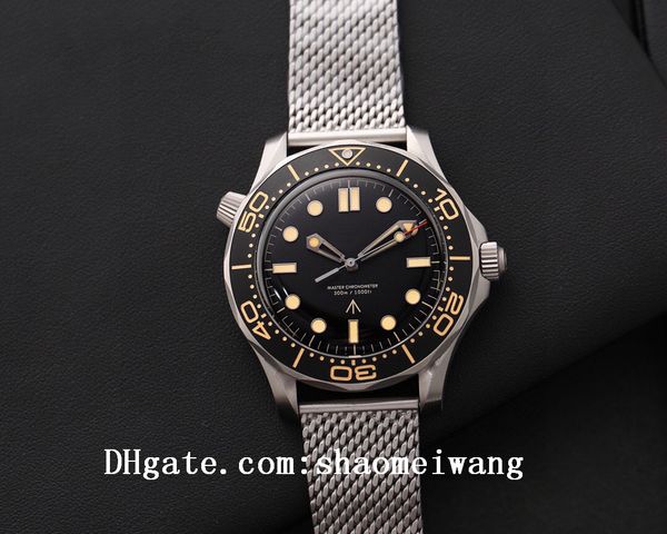 

2021 sea no time to die aqua business watches terra man 007 sport wristwatches james bond master boss mens watch vs d10171, Slivery;black