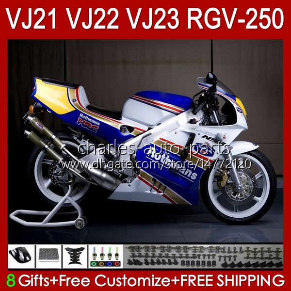 Rothmans Blue Body для Suzuki RGV250 SAPC VJ22 RGV-250 Панель 1990 1991 1992 1993 1994 1995 1996 20HCC.58 RVG250 VJ 22 RGVT-250 RGVT RGV 250CC 250 CC 90 91 92 93 94 95 96