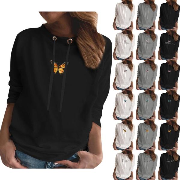 

women's hoodies & sweatshirts cool oversized women in the 90s letter print sweatshirt womens winter warm streetwear pullovers thick hoo, Black