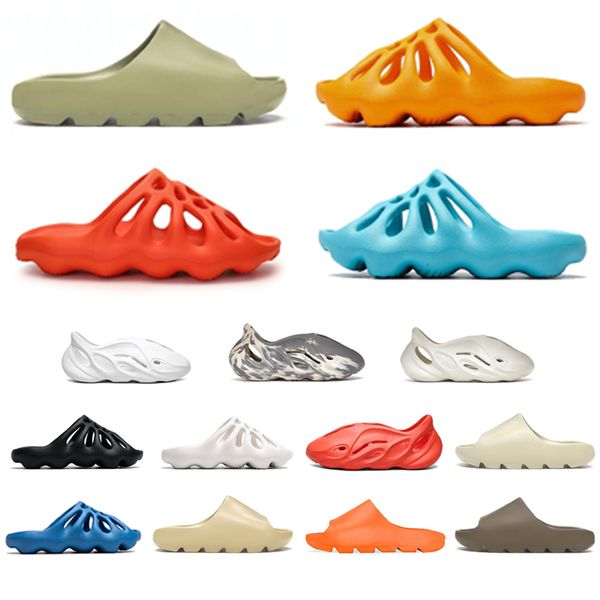 

slippers men women fashion slides bone desert sand moon gray triple red ararat resin lake blue mens summer outdoor platform sandals size 36-, Black