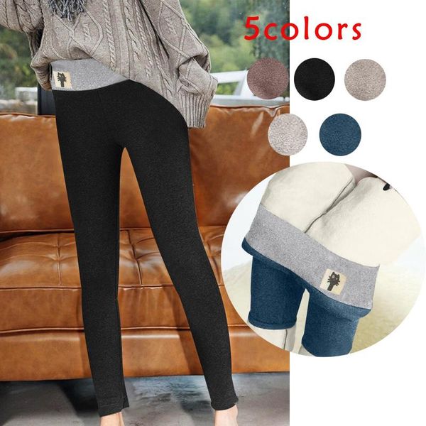 

tights women leggings high waist hip lift yoga pants span ladies solid color printed fitness sweatpants warm thicken long outfits, White;red