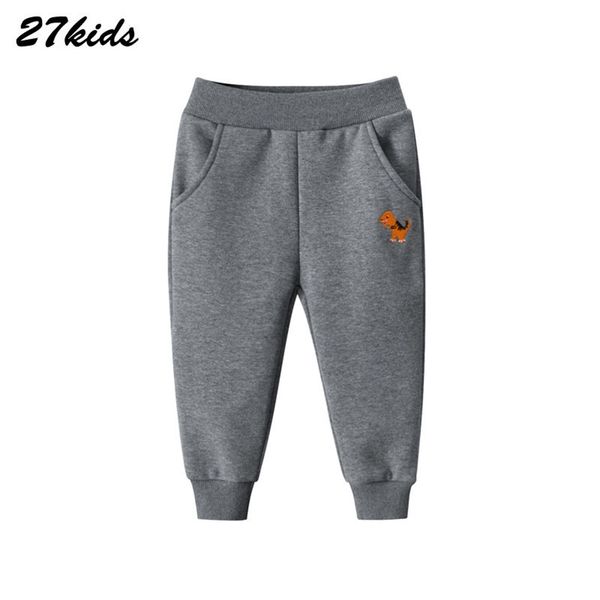 

27kids kids cartoon boys pants spring autumn animal dinosaur print kids trousers casual outwear boys trousers children clothing 210306, Blue