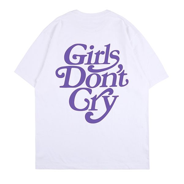 

girls dont cry funny cute purple shirts graphic tees japanese streetwear alternative grunge oversized t shirt women clothing 210720, White