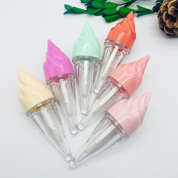 

storage bottles & jars 5 pcs 5ml ice-cream cone shaped empty lip gloss tubes liquid lipstick bottle container makeup tool diy sample vi