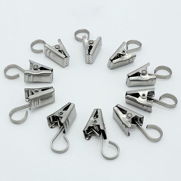 

12pcs/set sawtooth stainless steel durable spared replacement part diy accessories bedroom home adjustable curtain clip
