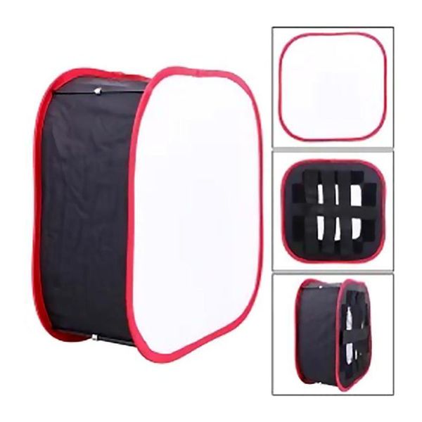 

portable collapsible softbox 4*4*2cm for yongnuo yn600 yn900 led light panel portable lighting modifier for p studio softbox