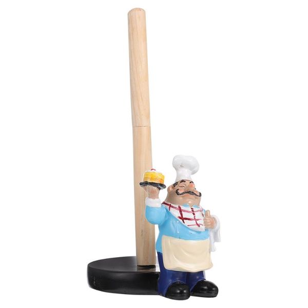 

toilet paper holders 1pc tissue holder chef design storage rack decor resin craft adornment