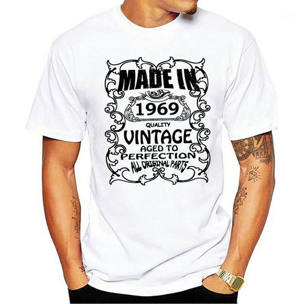 

men's t-shirts t shirt mens womens 50th birthday made in 1969 50 year gift harajuku boy, White;black