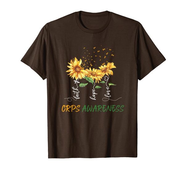 

RSD CRPS Awareness Costume Sunflower Ribbon Gift Warrior T-Shirt, Mainly pictures