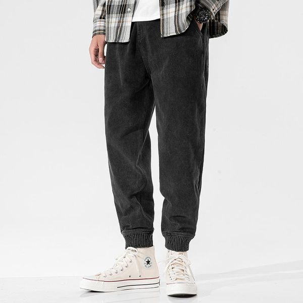 

2021 new arrival spring men's black baggy jeans korean street wear casual loose denim harem pants fashion designer solid jeans, Blue