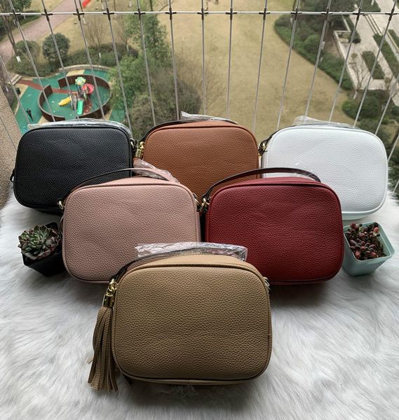 

new style womens fashion women designer leather tassel soho bag disco shoulder bag purse handbags with dust bag