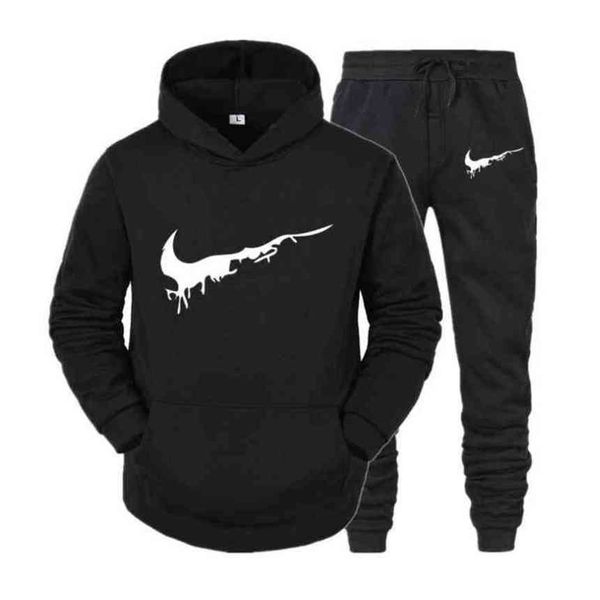 

Hot Mens Sports Suits Coat Tracksuit Sweatshirt Hoodi + Set Male Pullover Women Sport Sweat Suit 02, Gray