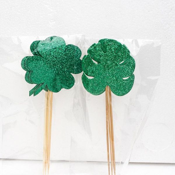 

other festive & party supplies 3-15pcs baby shower cake decoration jungle tropical green leaf er leaves cupcake ers wild one birthda