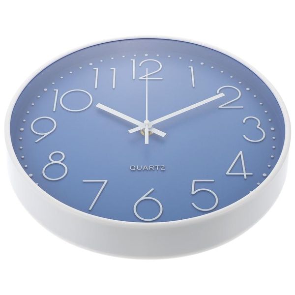 

wall clocks simple round clock quiet movement easy to read silent