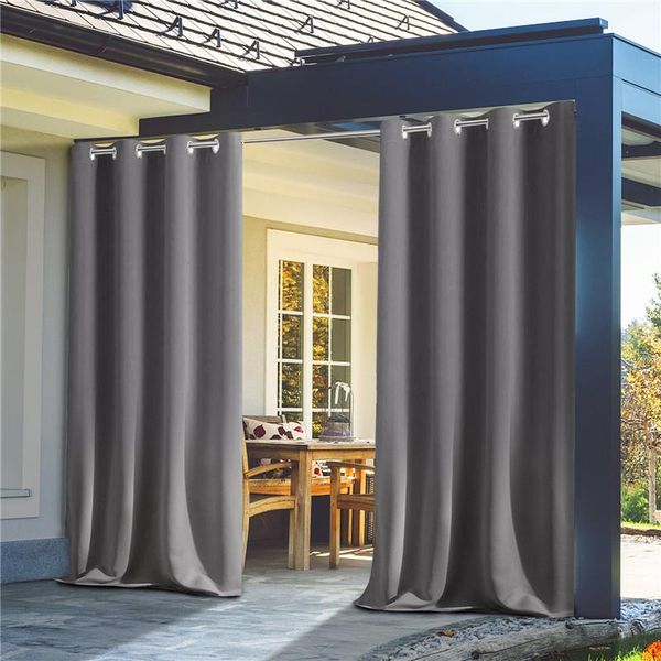 

curtain & drapes barnum pliant outdoor waterproof porch drapery windproof fadeproof with grommets patio pergola garden blackout