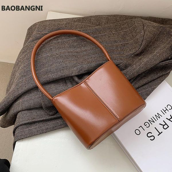 

evening bags vintage mini pu leather tote for women winter trend handbag lady trending travel shoulder bucket purses