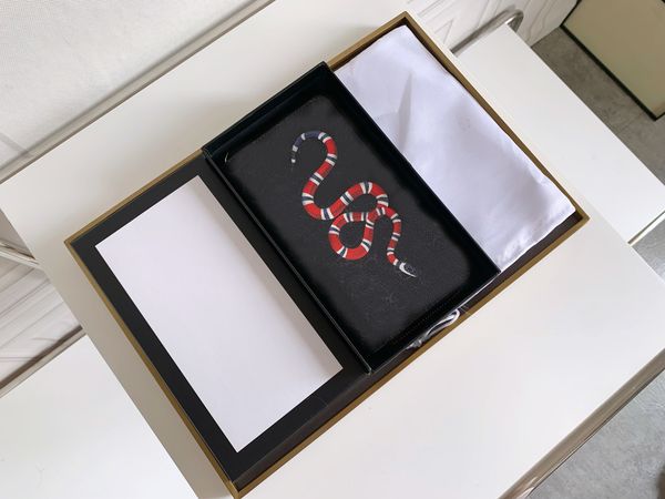 

single zipper wallet the most stylish way to money, cards and coins men leather purse card holder long business, women wallet 451273, Red;black