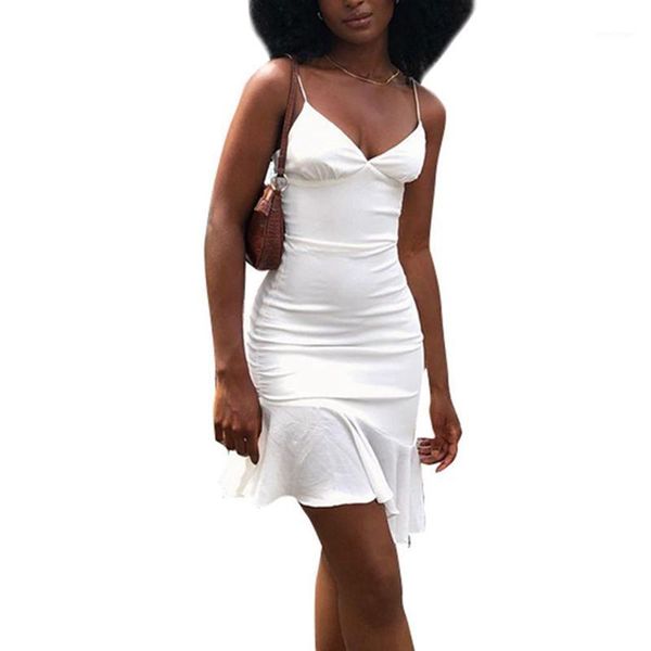 

spaghetti straps ruffles mini dress club party elegant sleeveless slip women's summer sundress outfits holiday casual dresses, Black;gray