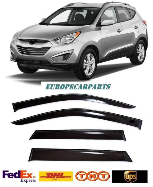 

car sunshade for ix35 2009-2021 window visors side sun rain guard vent deflectors 4 pieces