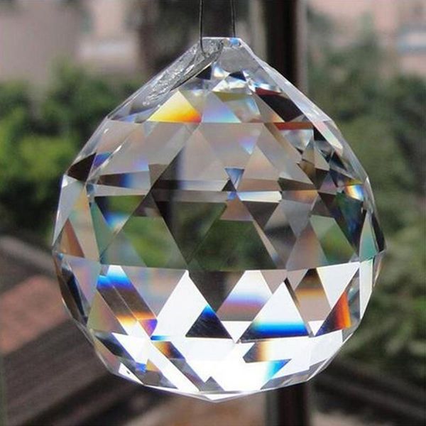 

novelty items 20mm hanging clear crystal lighting ball prisms diy pendant curtain chandelier decor