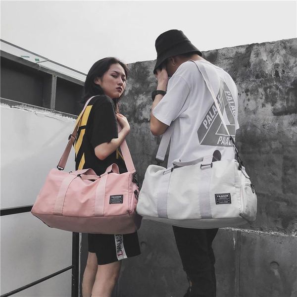 

luxury men women oxford travel bag large capacity handbag sports gym bags with shoes pockets duffle bags luggage shoulder bag
