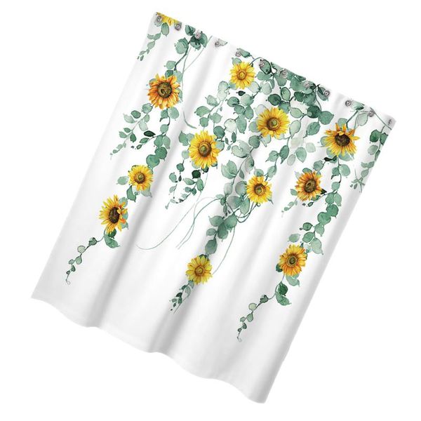 

shower curtains 1pc printed el curtain premium partition (white)