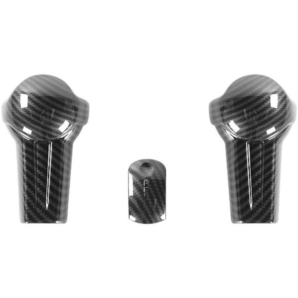 

car styling abs carbon fiber look gear shift knob decals trim for mustang 2021 2021
