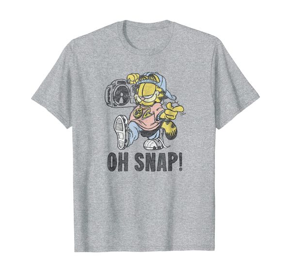 

garfield oh snap t shirt, White;black