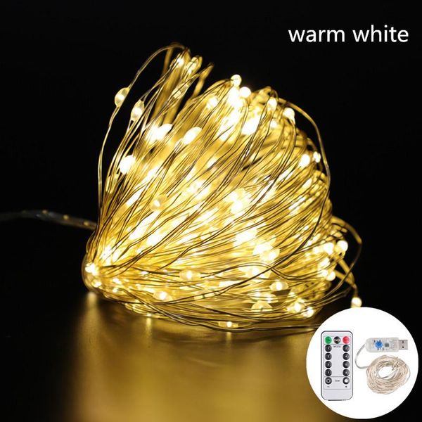 

strings led string light silver wire fairy warm white garland home christmas lights tree decorations