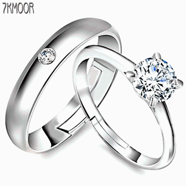 

cluster rings summer beach vacation ring set for women men finger adjustable wedding jewelry anniversary gift geometric creative, Golden;silver