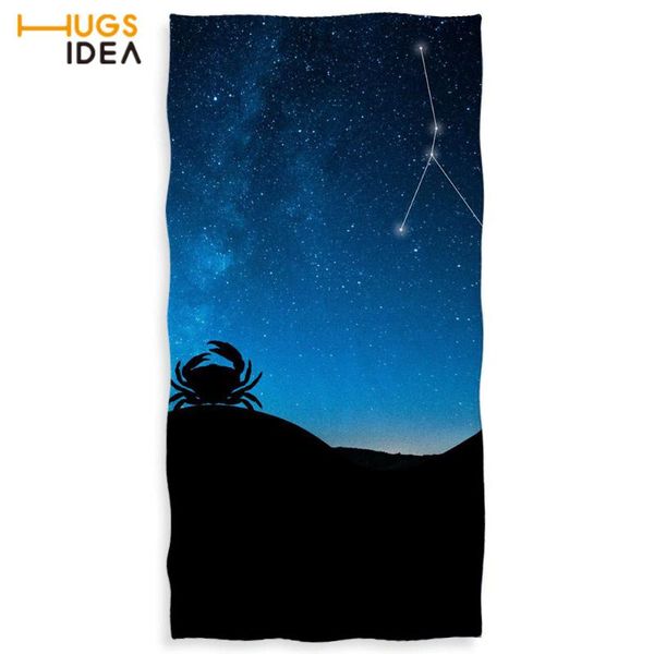 

towel hugsidea constellation pattern microfiber blanket warp large thick beach towels warmer soft cotton border yoga/spa