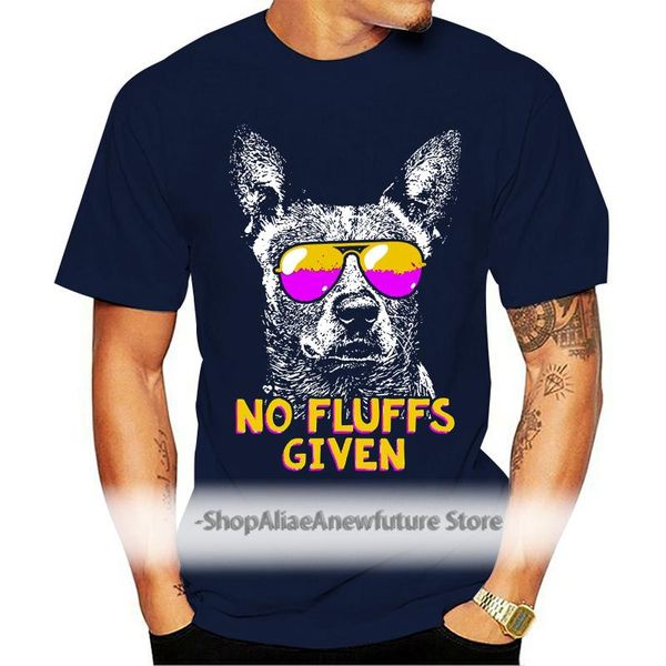 

men's t-shirts australian cattle dog no fluffs funny shirt cool fashion t-shirt, White;black