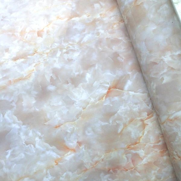 

wallpapers 60x50cm waterproof thick pvc wallpaper self adhesive peel stick granite marble effect rolling paper