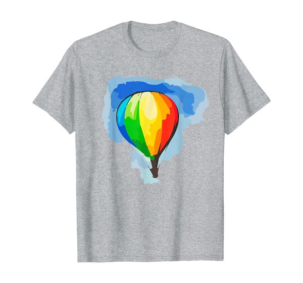 

cute air balloons - colored aviation ballooning lover t-shirt, White;black