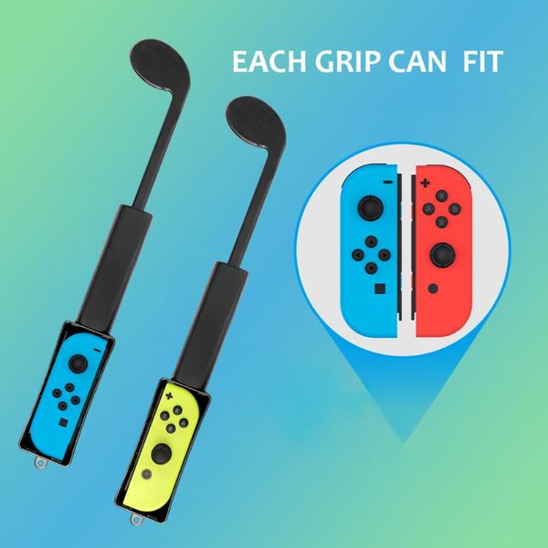 

game controllers & joysticks adapter retractable golf club 2 pack joy con plastic grip handle for switch controller