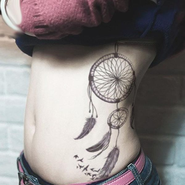 

temporary tattoos tattoo sticker waterproof removable dream catcher pattern body art stickers cnt 66