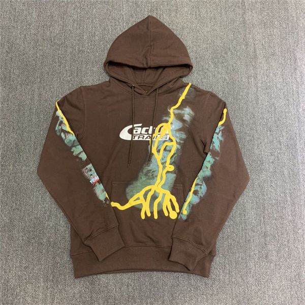 

2021 new foaming printing travis scott trails hoodie women men cactus jack pullover hooded harajuku kanye west md8b, Black