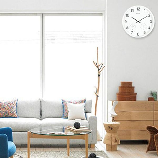 

wall clocks metal frame clock nordic watch modern design minimalist time silent 12"