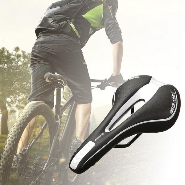 

bike saddles saddle silicone cushion pu leather surface thicken polyurethane foam comfortable cycling seat shockproof bicycle